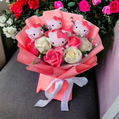 Hello Kitty Deko Blumenstrauß