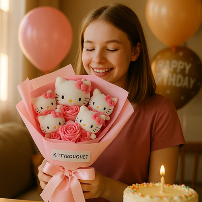 Hello Kitty Deko Blumenstrauß