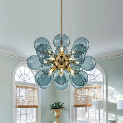e Glas Pendelleuchte Cluster Leuchte