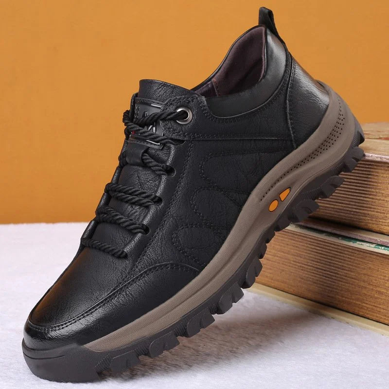 Herren Orthopädische Lederschuhe Wasserdicht Bequem