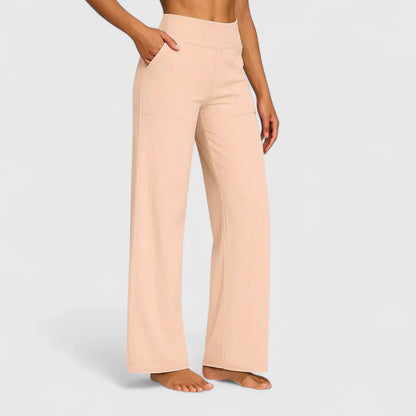Damen Loungehose Weite Stretchbund Bequem