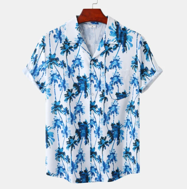 Norvielle Herren Hawaiianisches Hemd