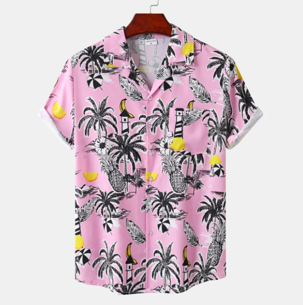 Norvielle Herren Hawaiianisches Hemd