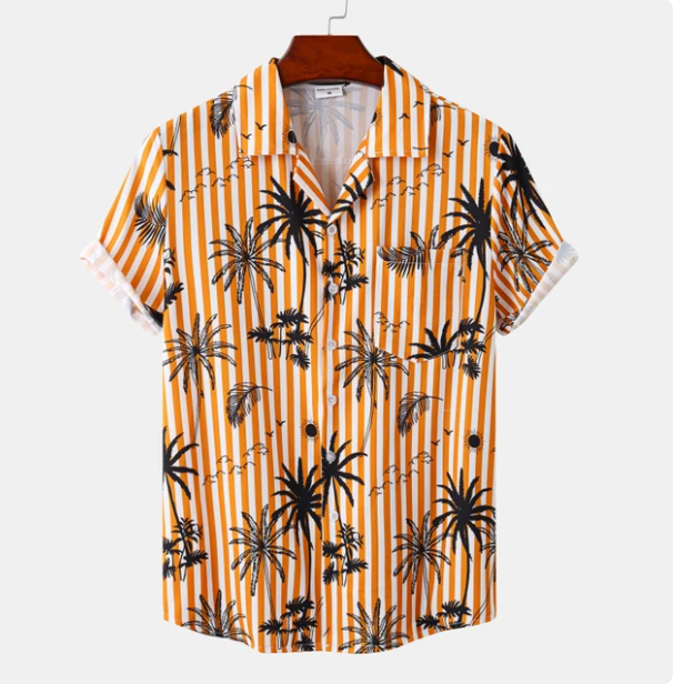 Norvielle Herren Hawaiianisches Hemd