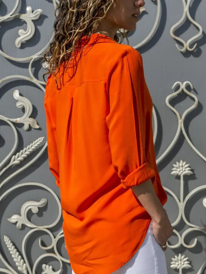 Damen Bluse Klassisch Zeitlos Weiße Baumwolle