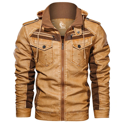 Herren Lederjacke Titan Schwarz - Norvielle