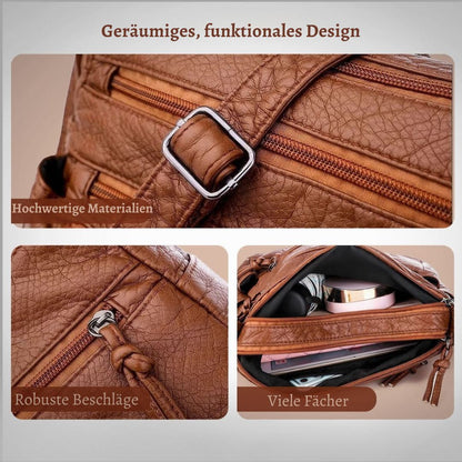 Elegante Damen Lederhandtasche