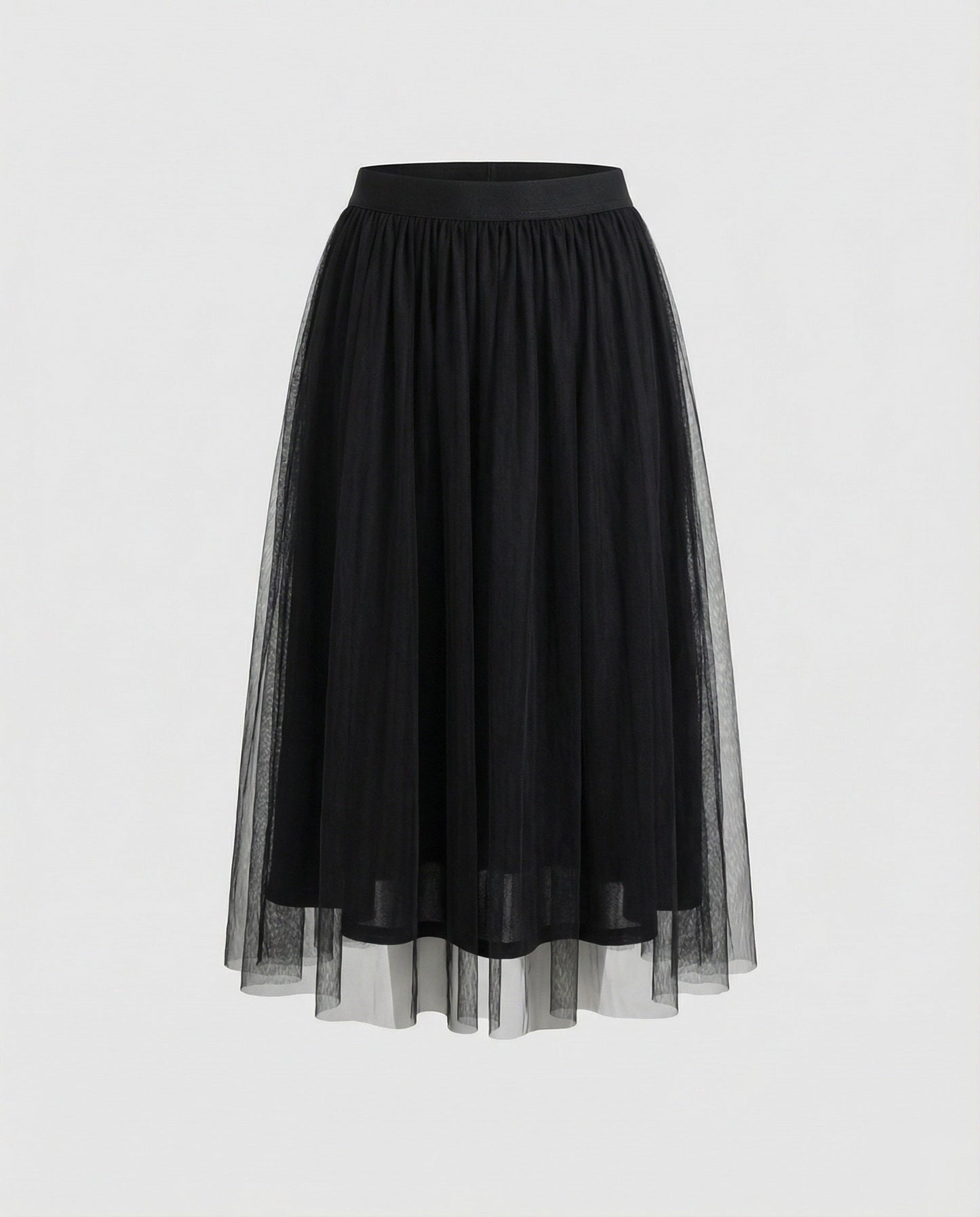 Norvielle Damen Knöchellanger Rock Hohe Taille