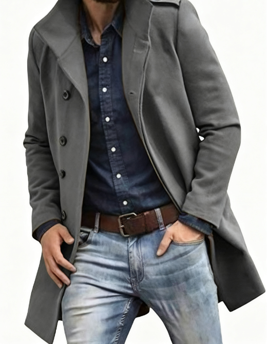 Damen Winterjacke Stehkragen Kurzmantel Mit Knöpfen Schwarz - Norvielle