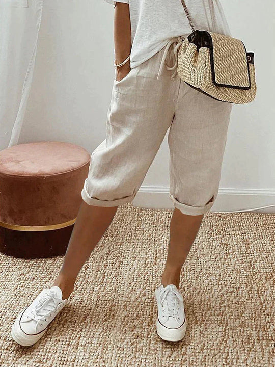 Norvielle Damen Shorts Baumwolle