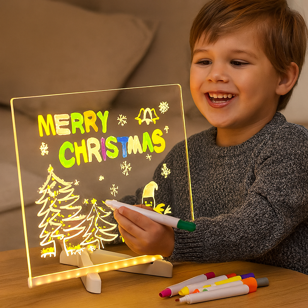 Kinder LED Schreibtafel Leuchtendes Zeichenbrett - Norvielle