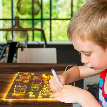 Kinder LED Schreibtafel Leuchtendes Zeichenbrett