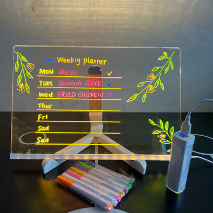 Kinder LED Schreibtafel Leuchtendes Zeichenbrett
