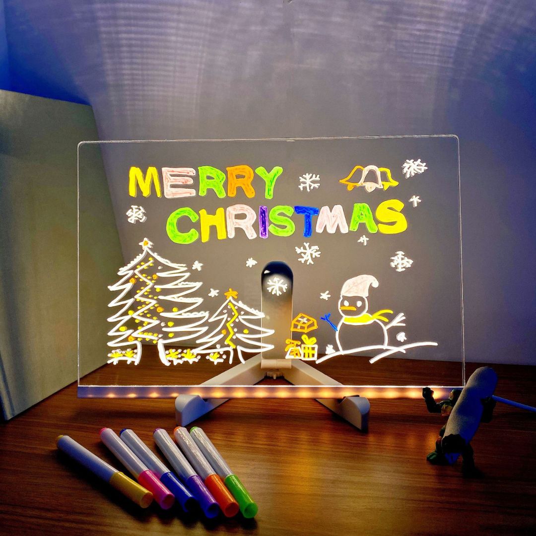 Kinder LED Schreibtafel Leuchtendes Zeichenbrett