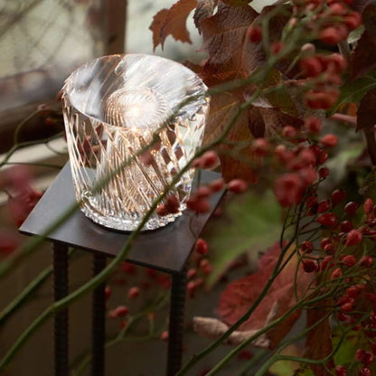 Kristall Tischlampe Diamantoptik 360° Licht Kabellos USB Aufladbar