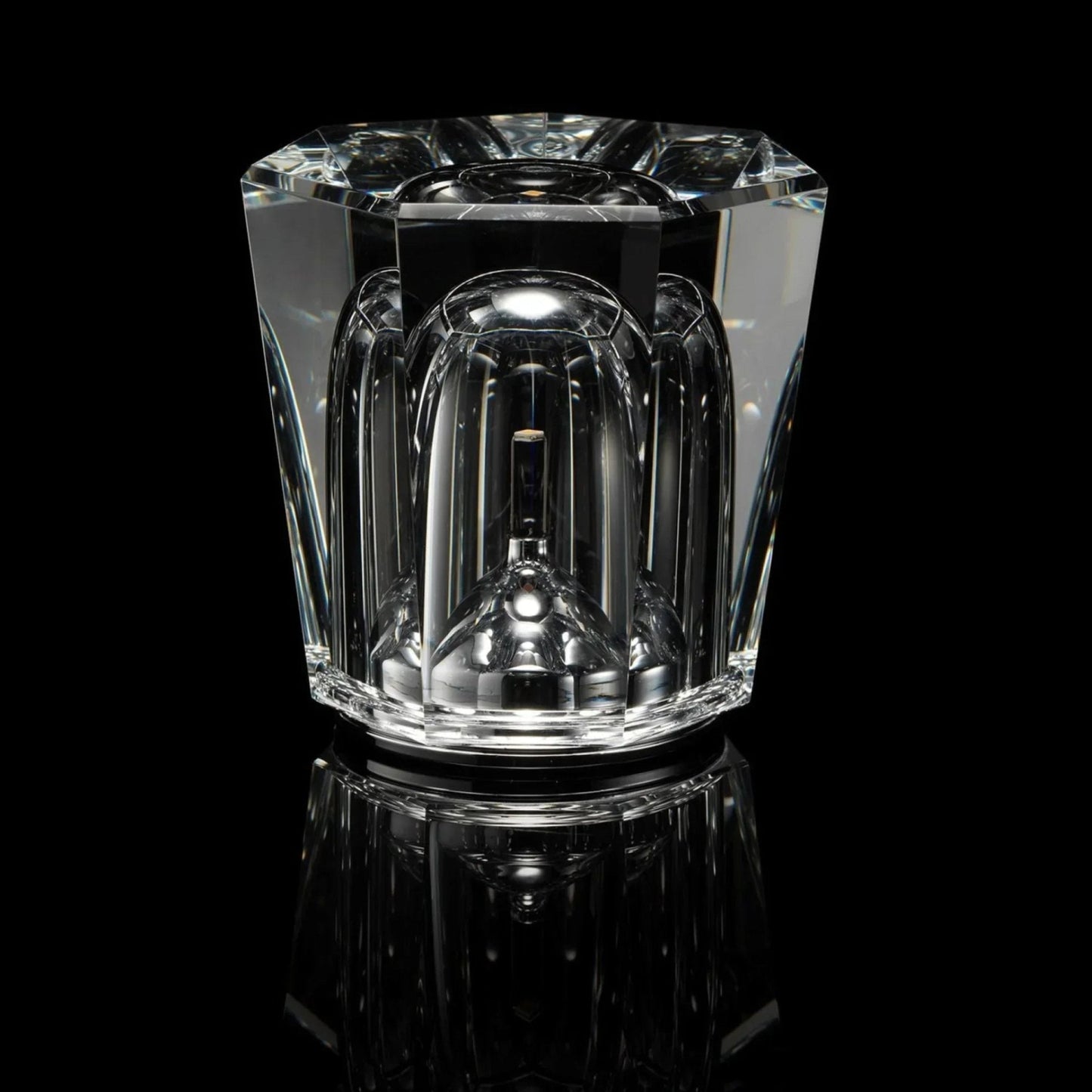 Kristall Tischlampe Diamantoptik 360° Licht Kabellos USB Aufladbar