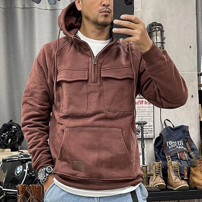 Männer Kapuzenpulli Modern Schwarz - Norvielle