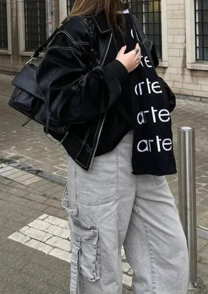 Damen Kurzjacke Reißverschluss Übergangsjacke