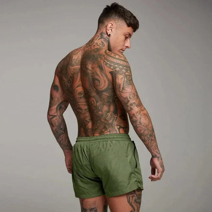 Herren Badeshorts Kurz Mit Tasche
