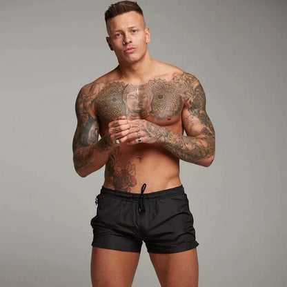 Herren Badeshorts Kurz Mit Tasche