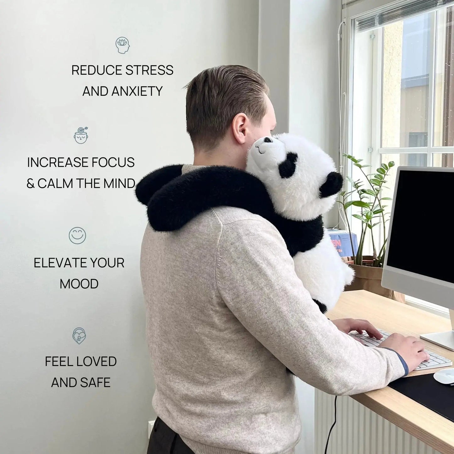 Plüschtier zur Entspannung Kuscheltier gegen Stress - Norvielle