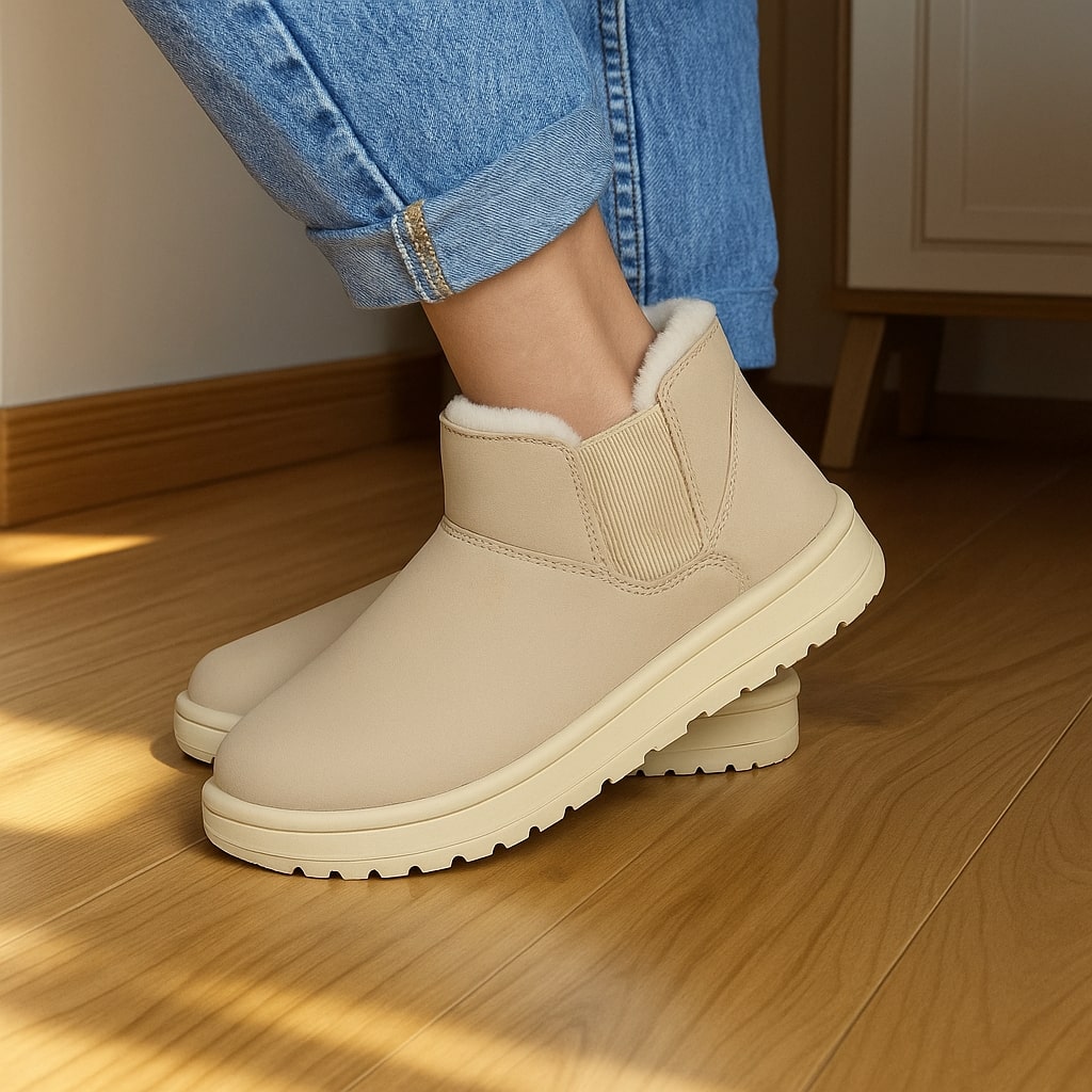 Damen Winterstiefel Warm Gefüttert