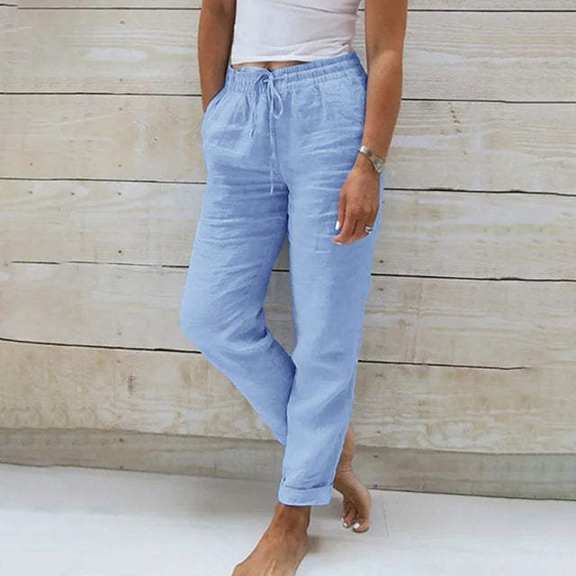 Norvielle Damen Gerade Geschnittene Hose - Norvielle