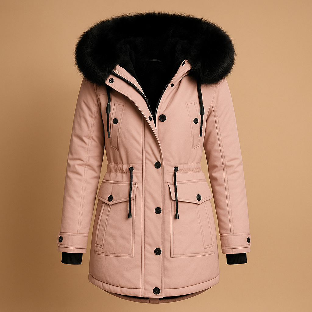 Damen Winterjacke Wasserdicht Isoliert Lang