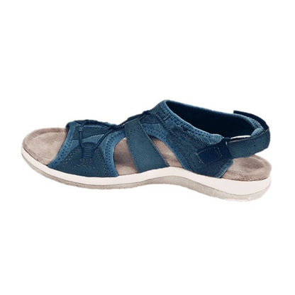 Damen Freizeitsandalen Riemen Zum Gehen Leder