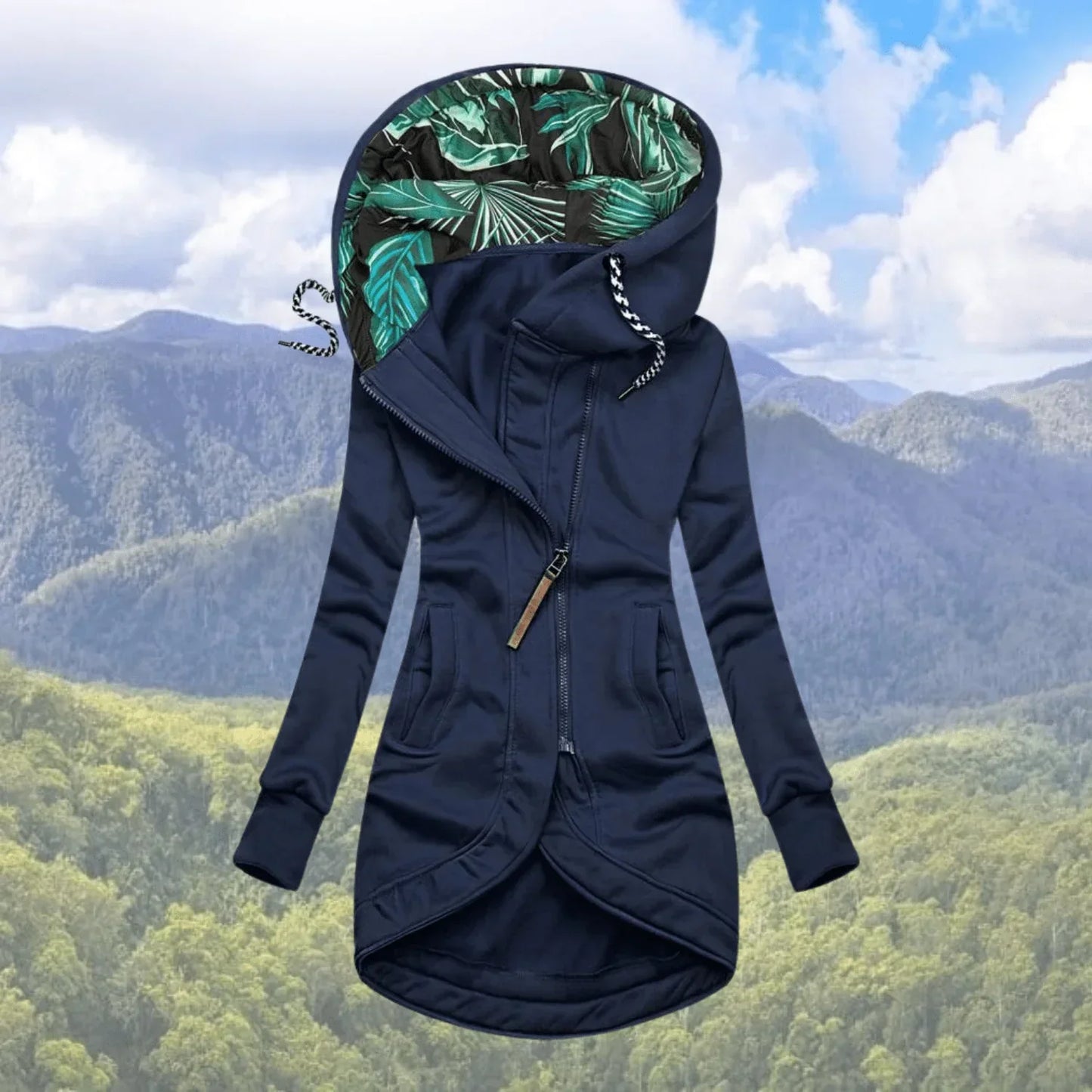 Norvielle Herren Reißverschlussjacke Mit Kapuze