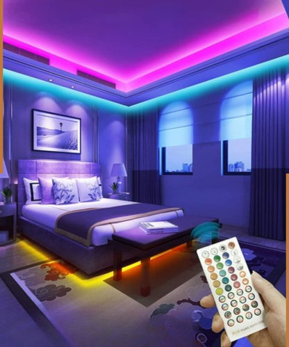 LED Streifen 15m mit App und Fernbedienung