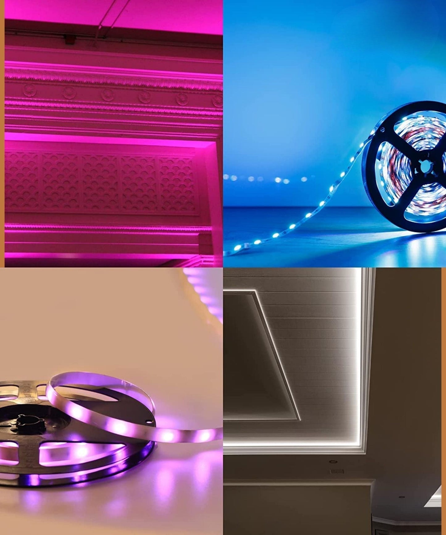 LED Streifen 15m mit App und Fernbedienung