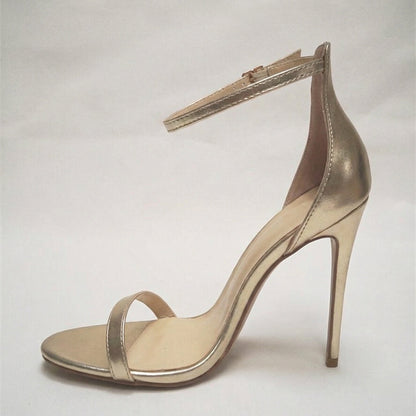 Norvielle Damen Stiletto Absatzsandalen Fischmundschnalle Hochhackig