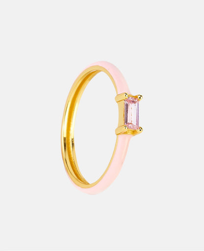 Annie Goldene Ohrringe Rosa