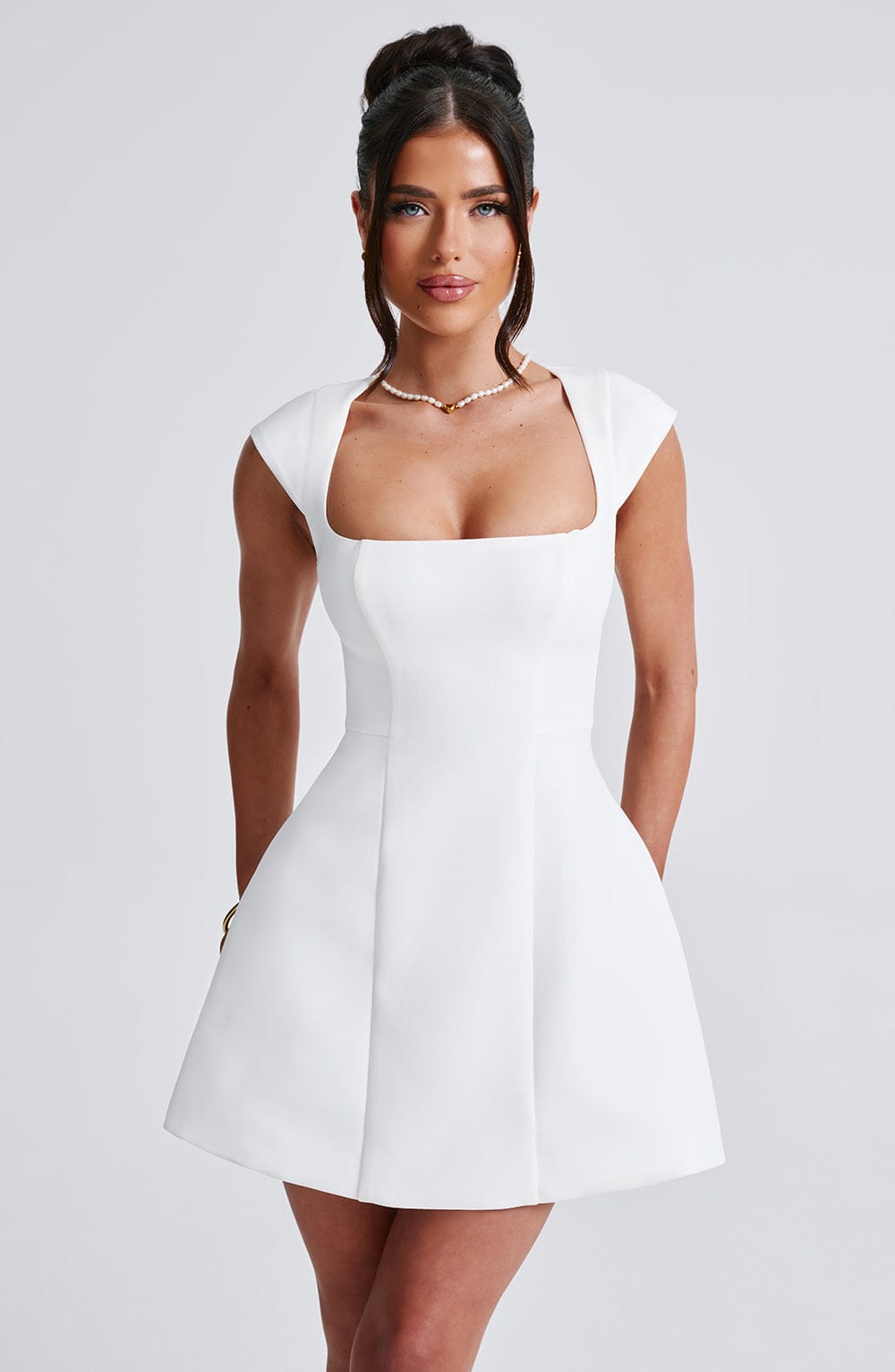 Ivory Damen Minikleid