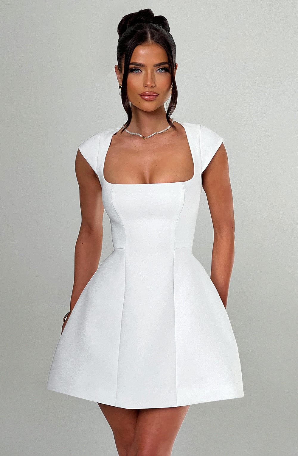 Ivory Damen Minikleid