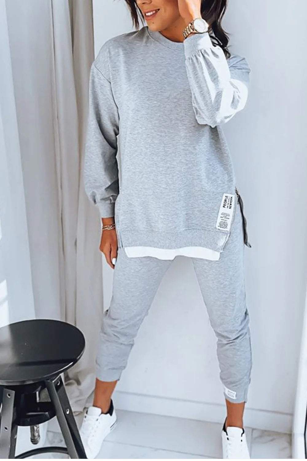Norvielle Damen Loungeanzug Bequem
