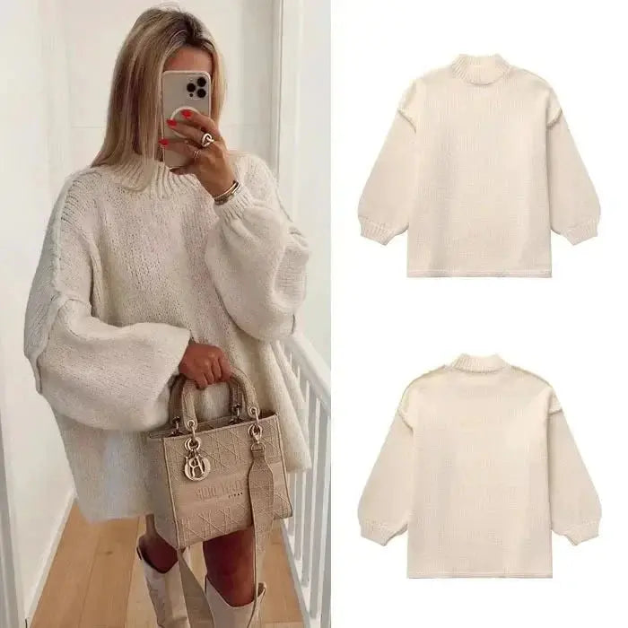 Jana | Gemütlicher Übergroßer Herbstpullover Zendoo.de