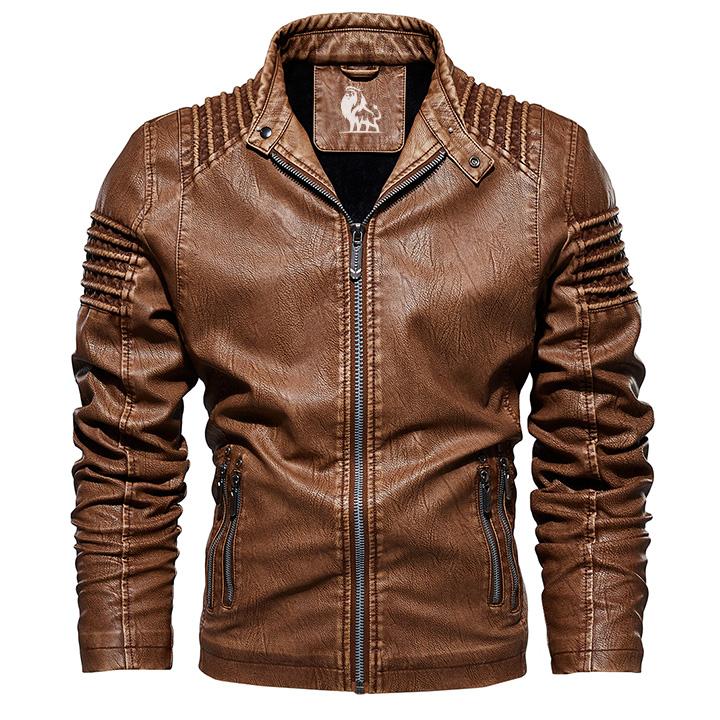 Lederjacke Herren Ledermantel