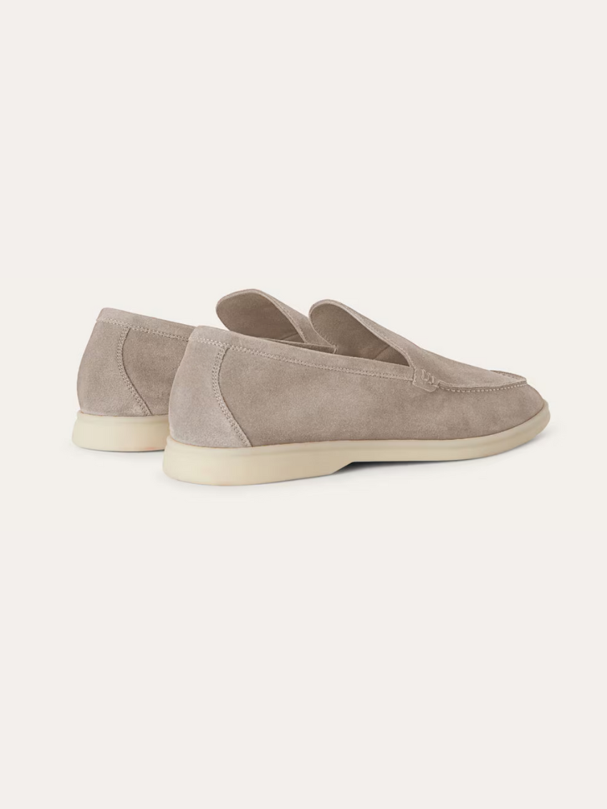Herren Loafer Echtes Wildleder Beige