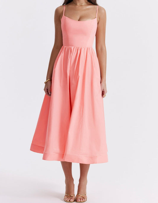 Elegantes Damen Strapless Midi-Kleid - Norvielle