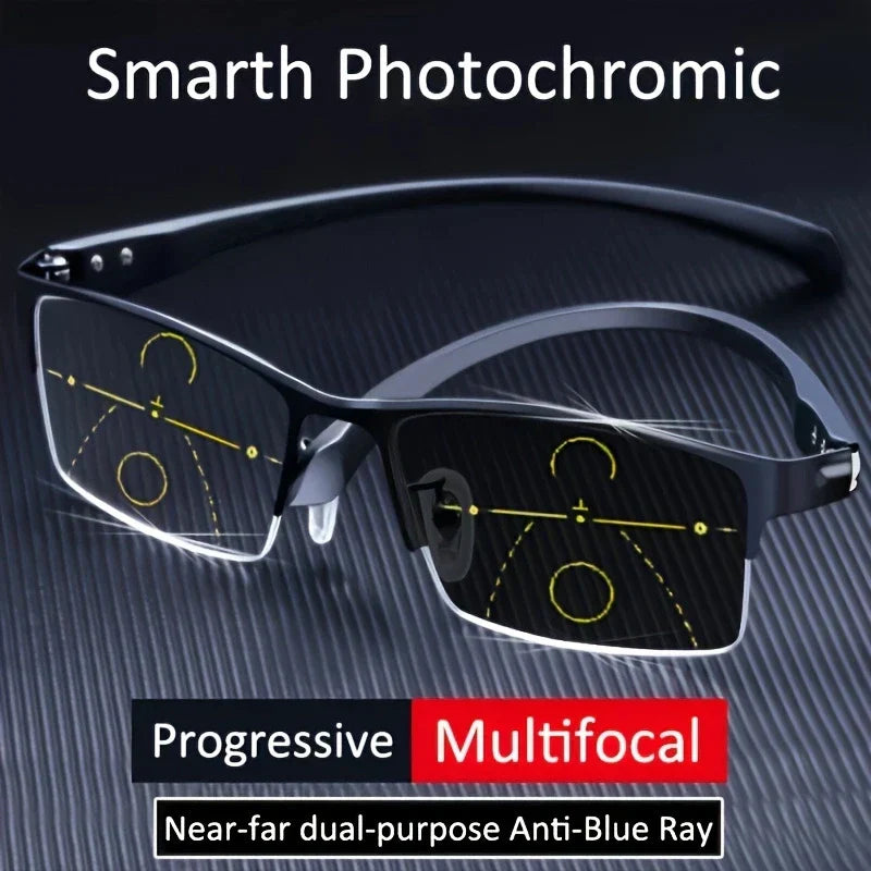 Progressive Lesebrille mit Fototropen Gläsern - Norvielle