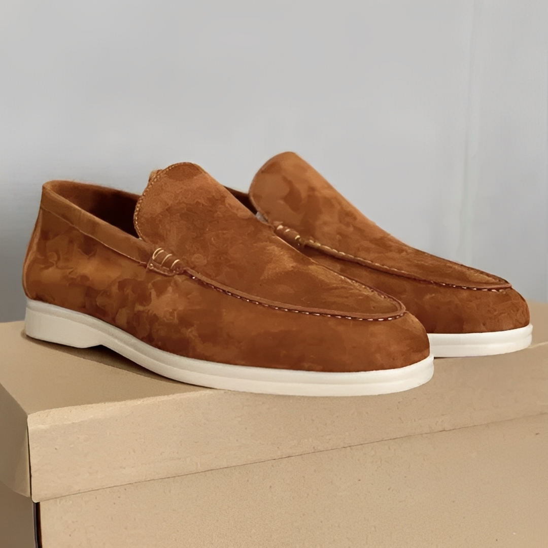 Lanz Herren Mokassins Leder Beige - Norvielle