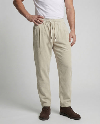 Herren Cordhose Weite Passform Hohe Leibhöhe