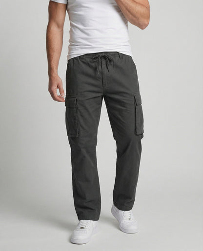 Herren Sommer Cargohose Flexibel Beige