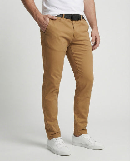 Herren Slimfit Chinohose Elastikbund