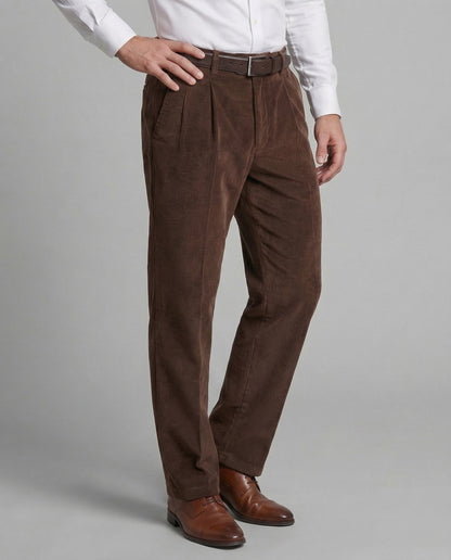 Herren Cordhose Feincord mit Gürtelschlaufen