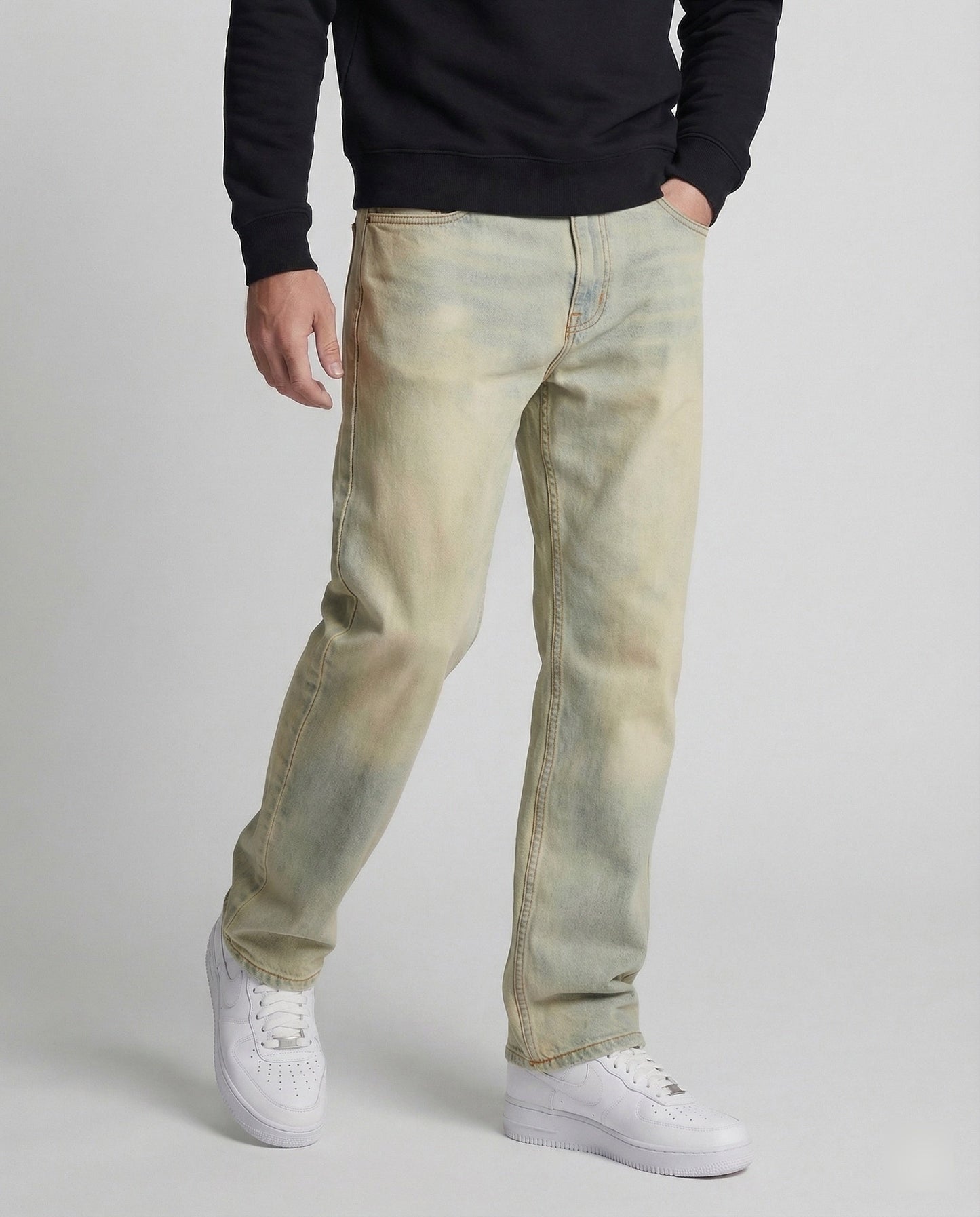 Herren Straight Jeans Klassischer Schnitt