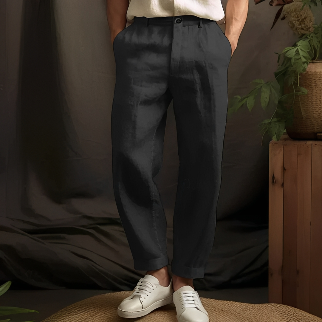 Herren Freizeithose Gerade Geschnitten Bequem