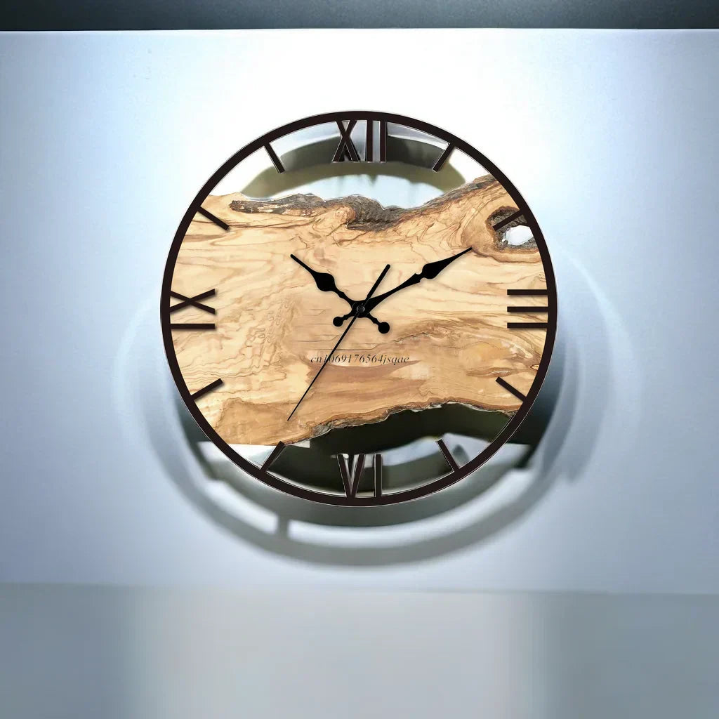 Klassische Wanduhr Transparent Glas